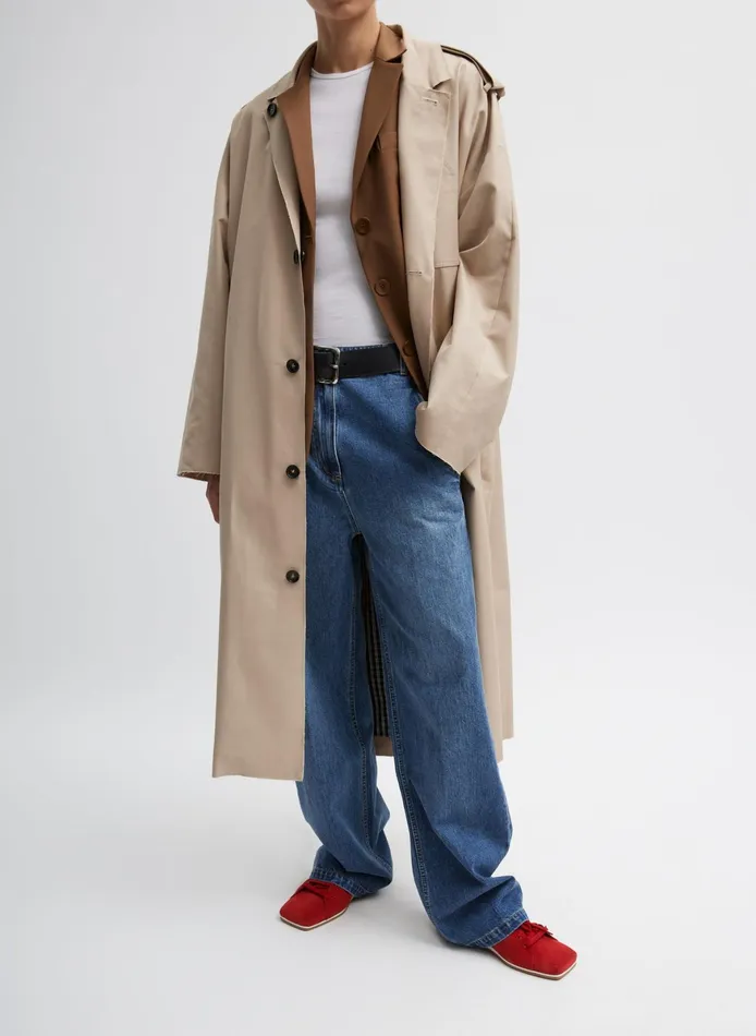 Jackets and Outerwear Women Tibi Reversible Cuffed Trench