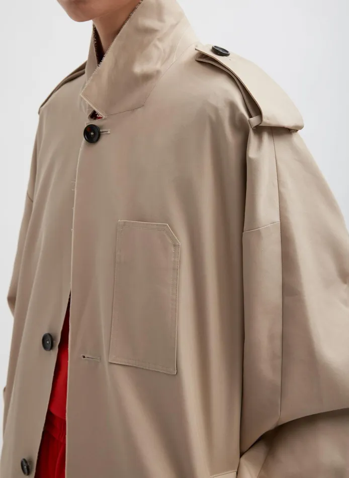Jackets and Outerwear Women Tibi Reversible Cuffed Trench
