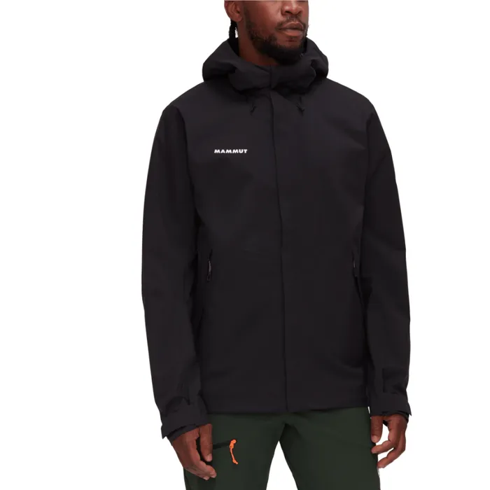 Jackets and Vests Men Mammut Alto HS Hooded Jacket Black Jackets and Vests Men Mammut Alto HS Hooded Jacket Black