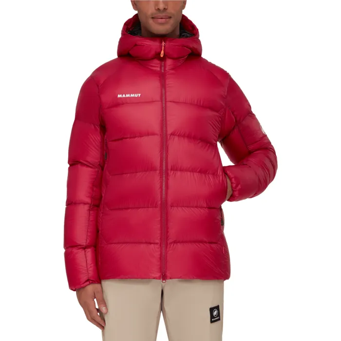 Jackets and Vests Men Mammut Meron IN Hooded Jacket Blood Redblack Jackets and Vests Men Mammut Meron IN Hooded Jacket Blood Redblack