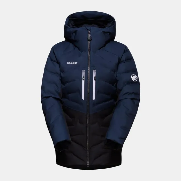 Jackets and Vests Women Mammut Photics Ski HS Thermo Hooded Jacket Blackmarine