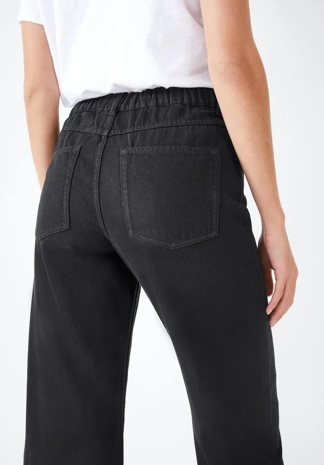 Jeans Women Hush Rey Barrel Jeans Washed Black