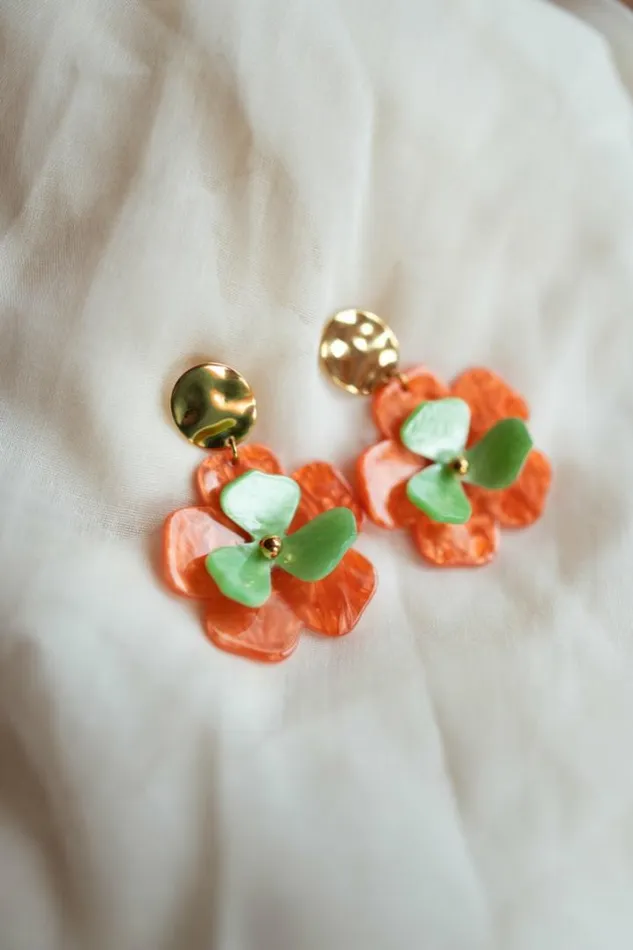 Jewelry and Accessories Earrings Easy Clothes Orange And Green Vitou Earrings