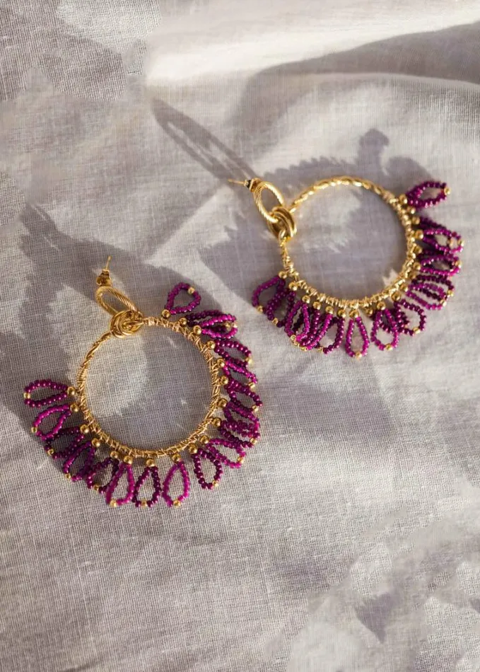 Jewelry and Accessories Earrings Easy Clothes Purple Brien Earrings Purple Jewelry and Accessories Earrings Easy Clothes Purple Brien Earrings Purple