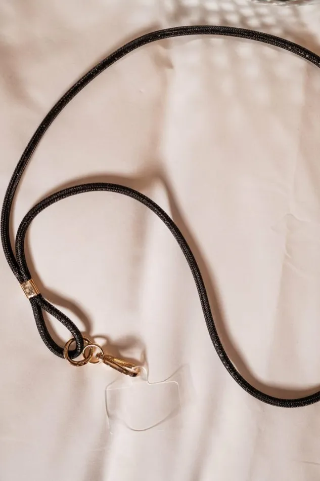 Jewelry and Accessories Phone Accessories Easy Clothes Black Shiny Willy Phone Lanyard