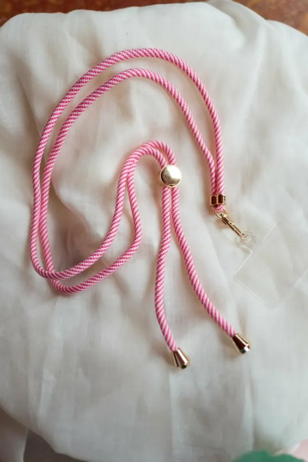Jewelry and Accessories Phone Accessories Easy Clothes Pink And Ecru Haki Phone Lanyard Jewelry and Accessories Phone Accessories Easy Clothes Pink And Ecru Haki Phone Lanyard
