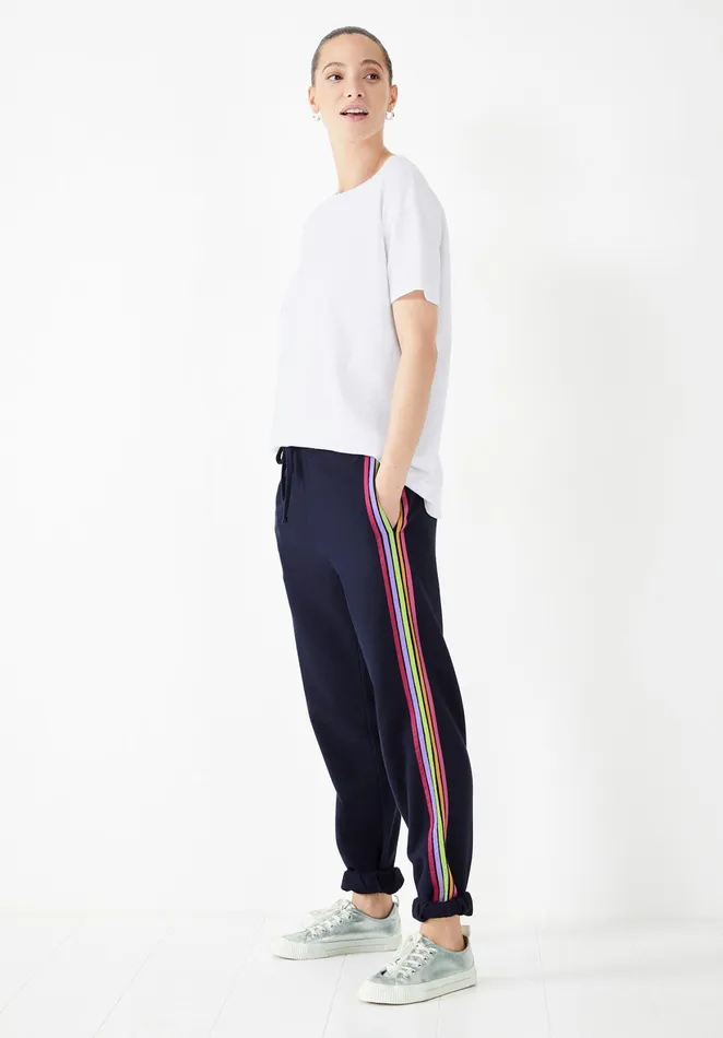 Joggers and Leggings Women Hush Carrie Rainbow Joggers Midnight Navy Bluemulti