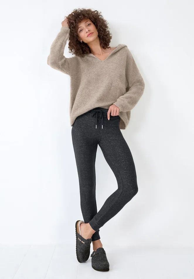 Joggers and Leggings Women Hush Elle Supersoft Leggings Charcoal Marl