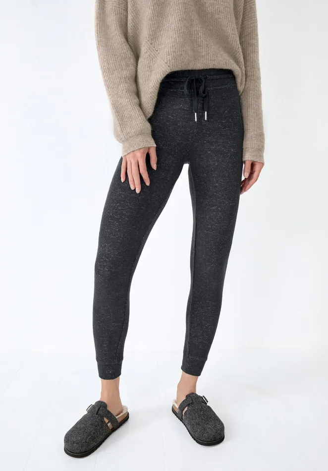 Joggers and Leggings Women Hush Elle Supersoft Leggings Charcoal Marl