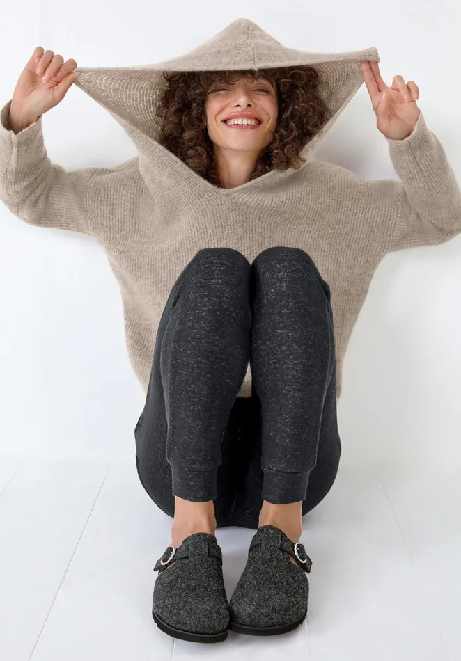 Joggers and Leggings Women Hush Elle Supersoft Leggings Charcoal Marl