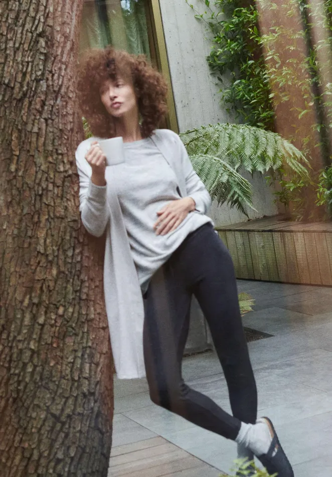 Joggers and Leggings Women Hush Elle Supersoft Leggings Charcoal Marl