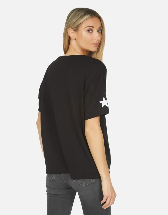 Jolene Star Skull Black Women Lauren Moshi Short Sleeve
