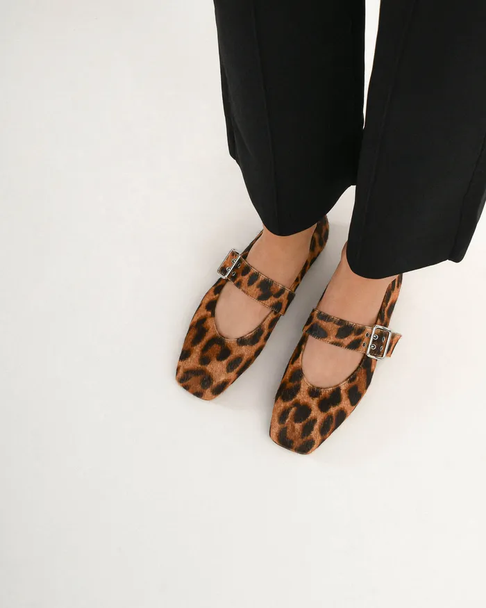 jomercer CASUAL Women Sarah casual flats ocelot leather jomercer CASUAL Women Sarah casual flats ocelot leather