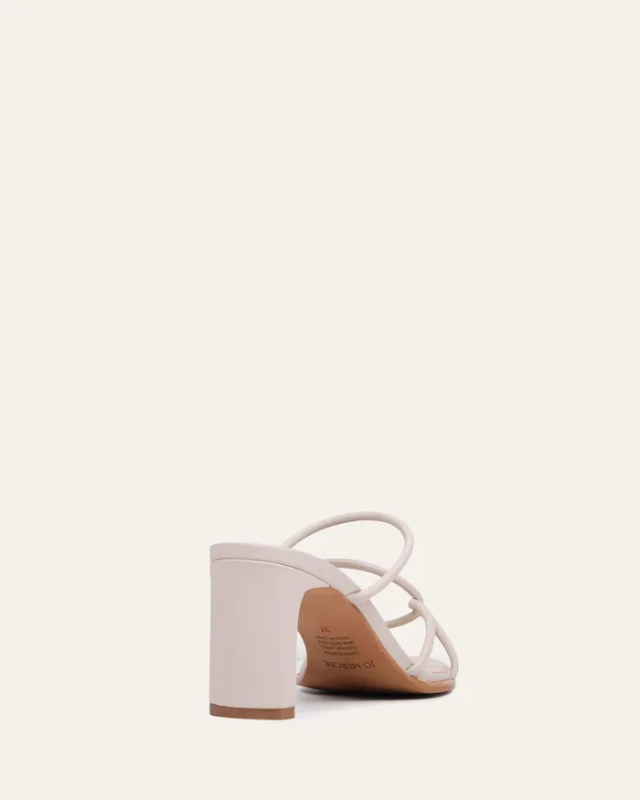 jomercer MID HEELS Women Novi mid heel sandals bone leather jomercer MID HEELS Women Novi mid heel sandals bone leather