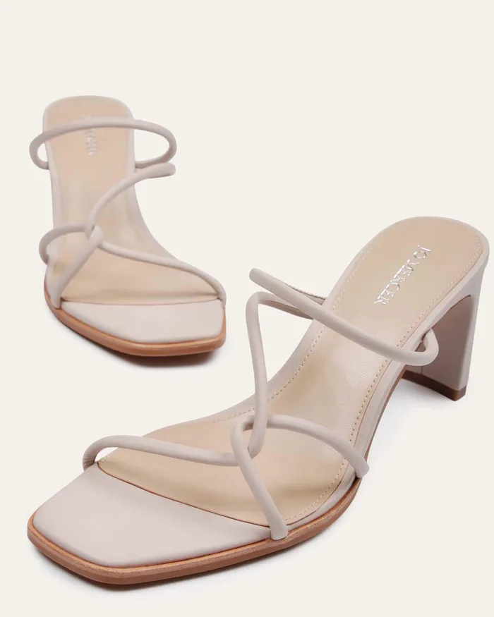 jomercer MID HEELS Women Novi mid heel sandals bone leather jomercer MID HEELS Women Novi mid heel sandals bone leather