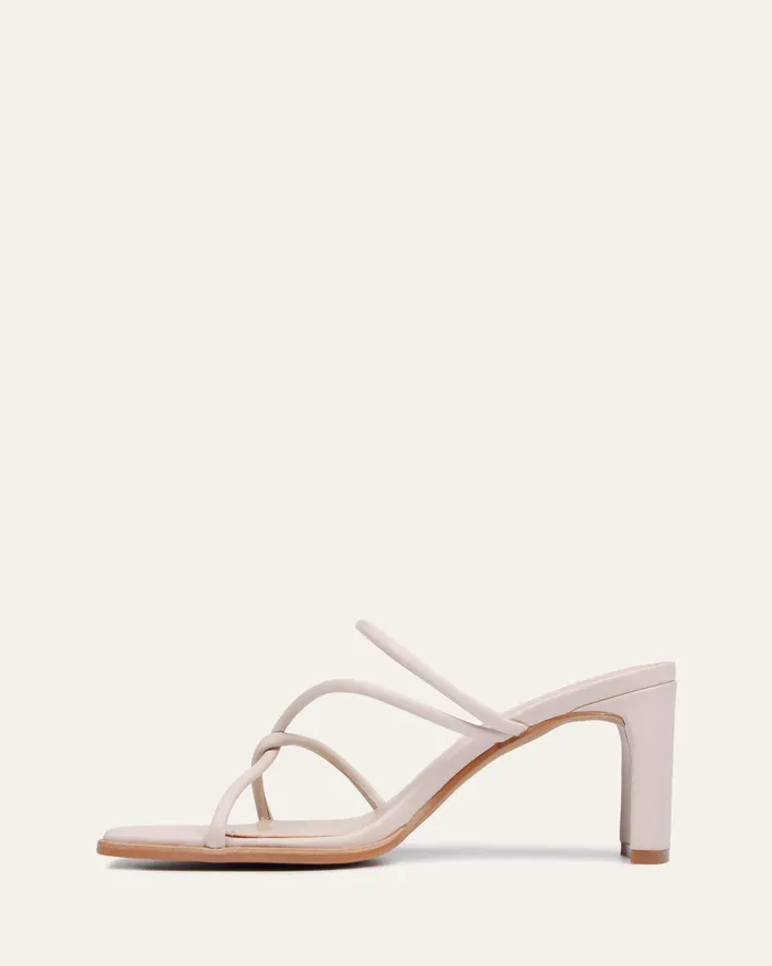 jomercer MID HEELS Women Novi mid heel sandals bone leather jomercer MID HEELS Women Novi mid heel sandals bone leather