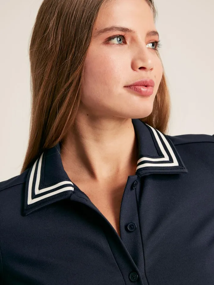 Joules Dresses Women Navy Button Down Ponte Jersey Dress