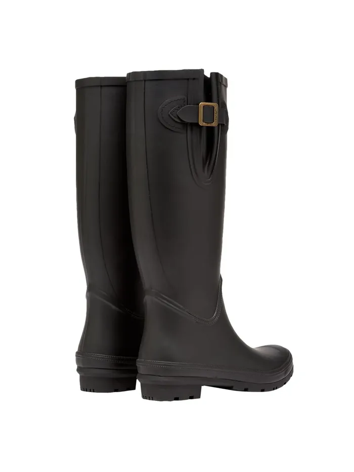 Joules Wellies Women Black Adjustable Tall Wellies