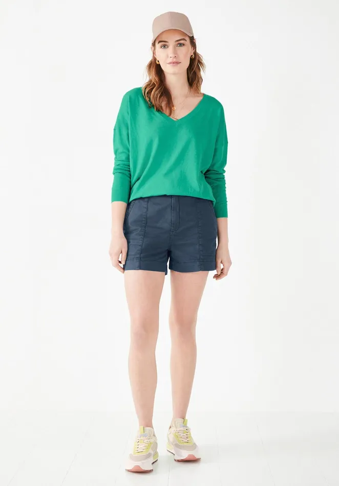 Jumpers and Cardigans Women Hush Lowenna Linen Blend Jumper Summer Green
