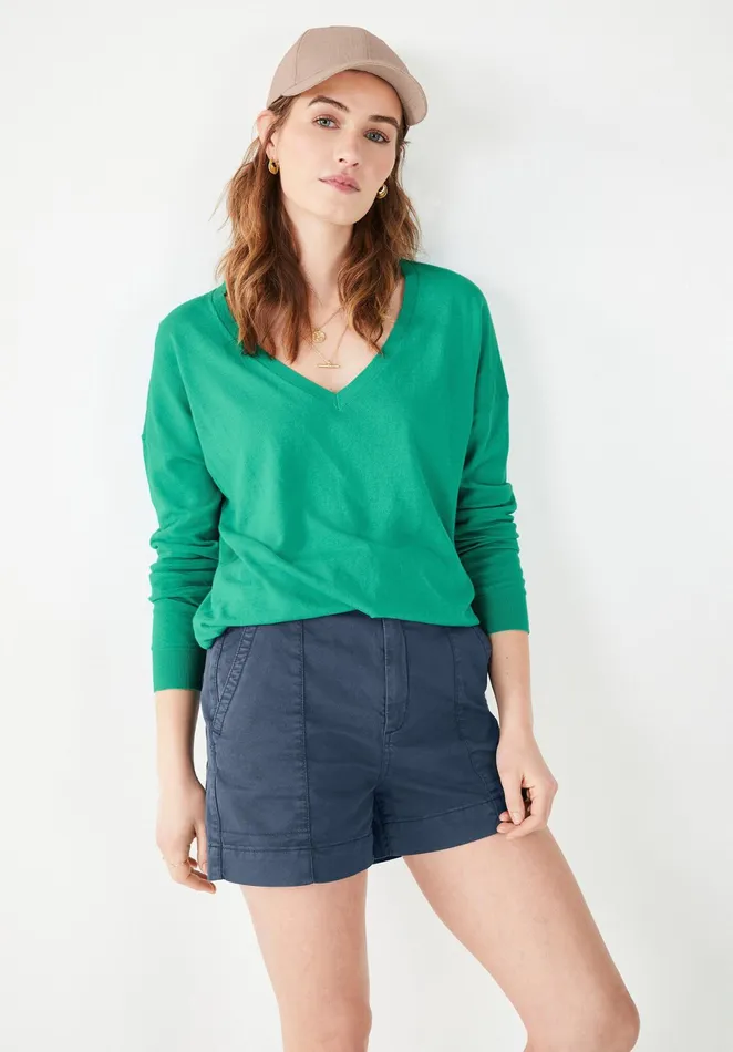 Jumpers and Cardigans Women Hush Lowenna Linen Blend Jumper Summer Green