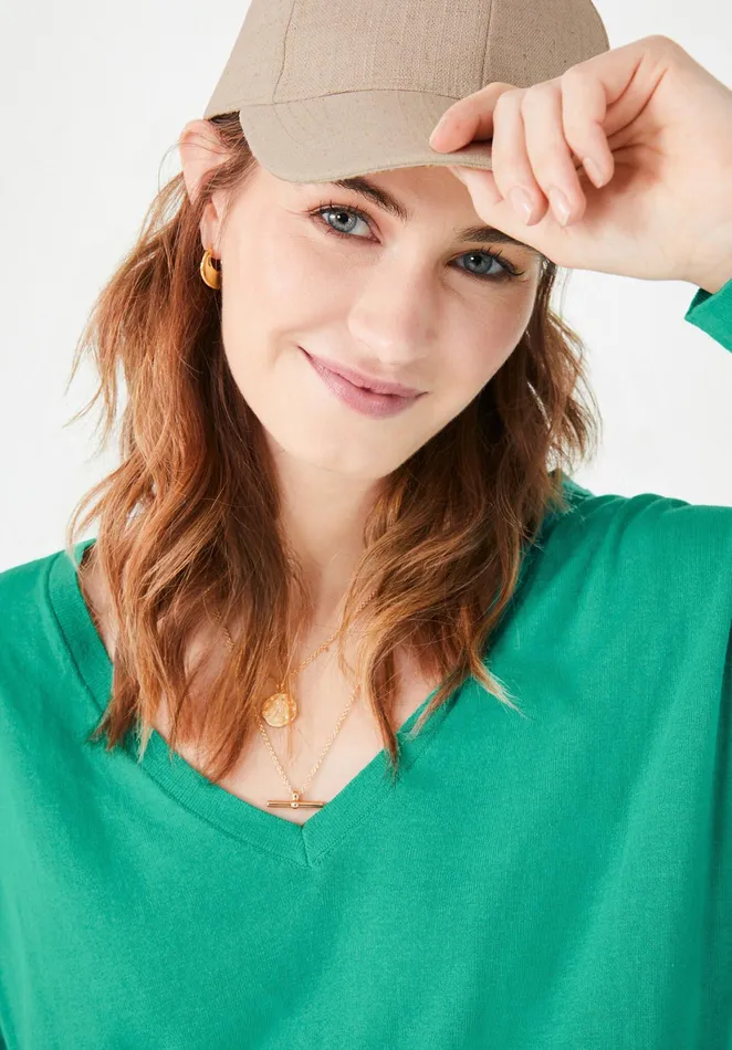 Jumpers and Cardigans Women Hush Lowenna Linen Blend Jumper Summer Green