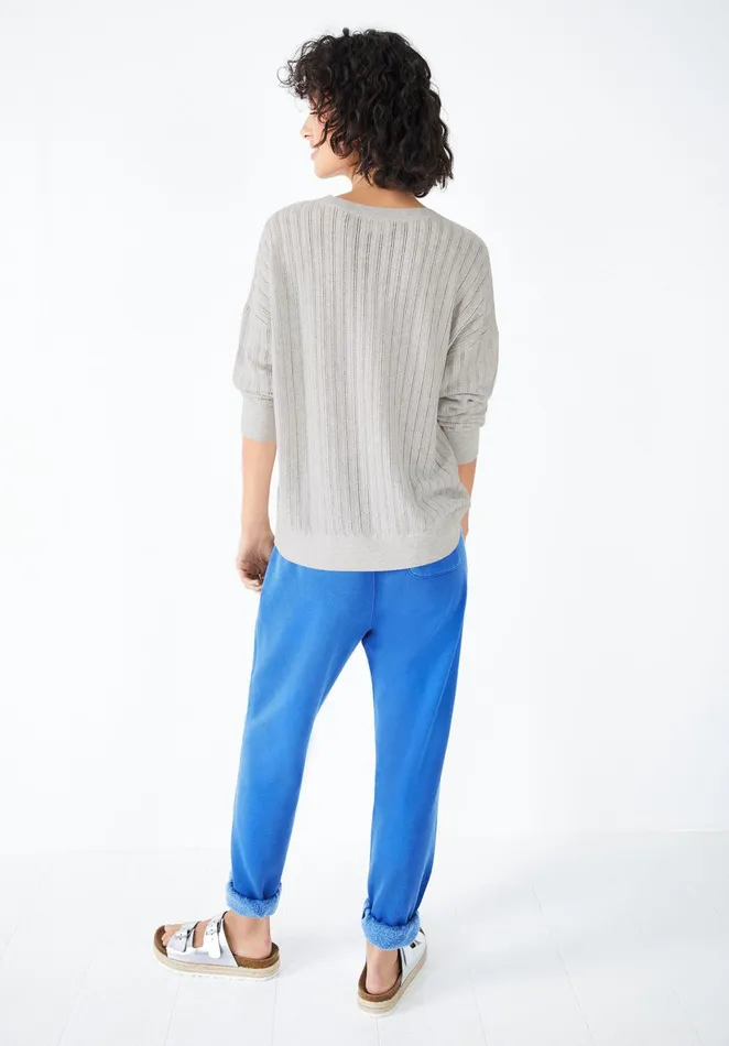 Jumpers and Cardigans Women Hush Novie Rainbow Jumper Palest Grey Marlmulti