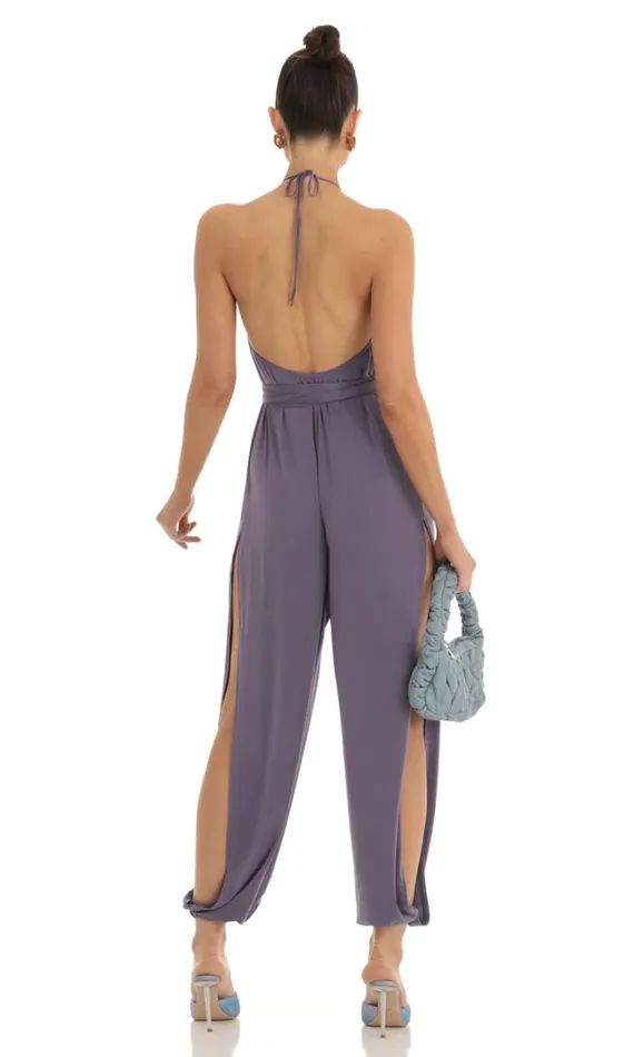 Jumpsuit Purple Women LUCY IN THE SKY Jumpsuits Jumpsuit Purple Women LUCY IN THE SKY Jumpsuits