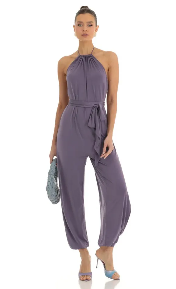 Jumpsuit Purple Women LUCY IN THE SKY Jumpsuits Jumpsuit Purple Women LUCY IN THE SKY Jumpsuits