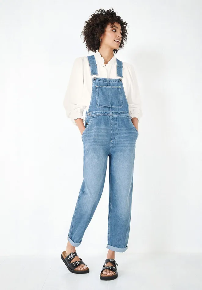 Jumpsuits and Playsuits Women Hush Nova Denim Dungarees Authentic Light Wash