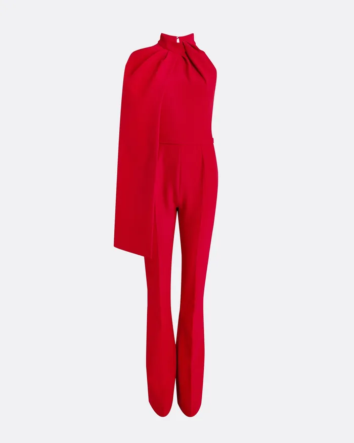 Jumpsuits Safiyaa Women Jaime Crimson Red Jumpsuit Crimson