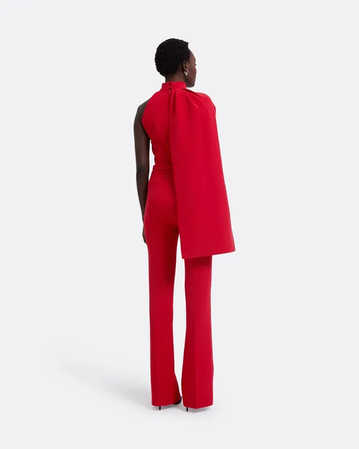 Jumpsuits Safiyaa Women Jaime Crimson Red Jumpsuit Crimson