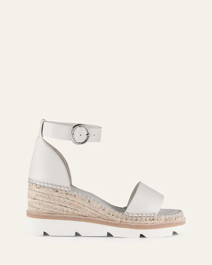 Kelly mid heel wedges bone leather MID HEELS jomercer Women
