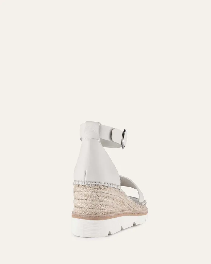 Kelly mid heel wedges bone leather MID HEELS jomercer Women Kelly mid heel wedges bone leather MID HEELS jomercer Women