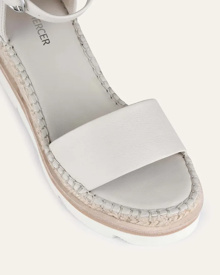 Kelly mid heel wedges bone leather MID HEELS jomercer Women Kelly mid heel wedges bone leather MID HEELS jomercer Women