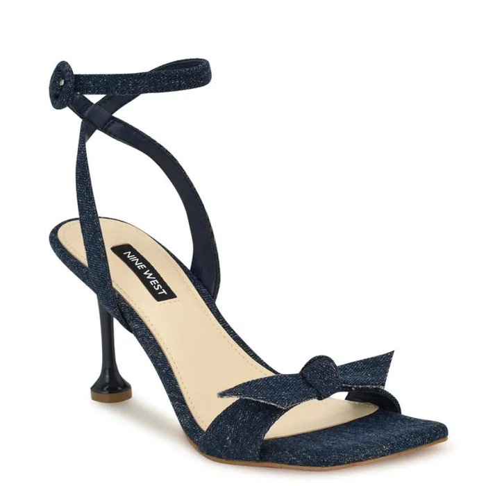 Kensta Bow Sandals Denim Women Nine West Sandals Kensta Bow Sandals Denim Women Nine West Sandals