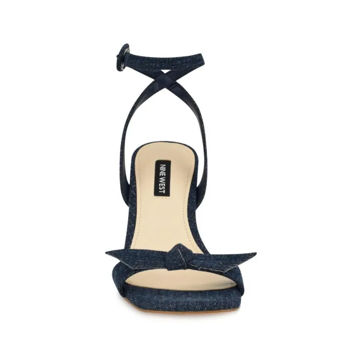 Kensta Bow Sandals Denim Women Nine West Sandals Kensta Bow Sandals Denim Women Nine West Sandals