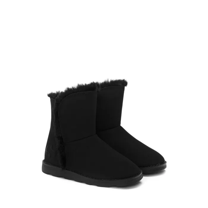Kids Boots Girl 4033 KIDS SYNTHETIC MATERIAL Boot TOTAL BLACK Superga Ankle Boots