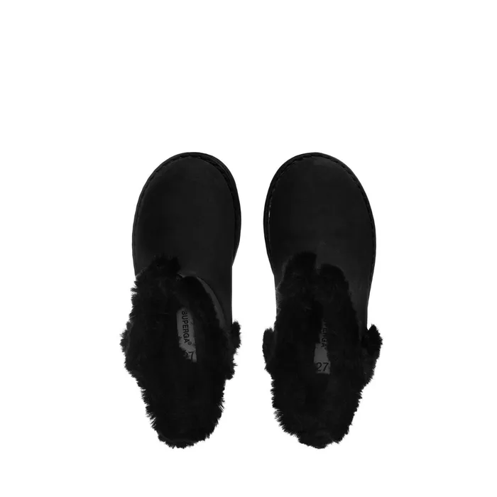 Kids Boots Girl 4033 KIDS SYNTHETIC MATERIAL Boot TOTAL BLACK Superga Ankle Boots