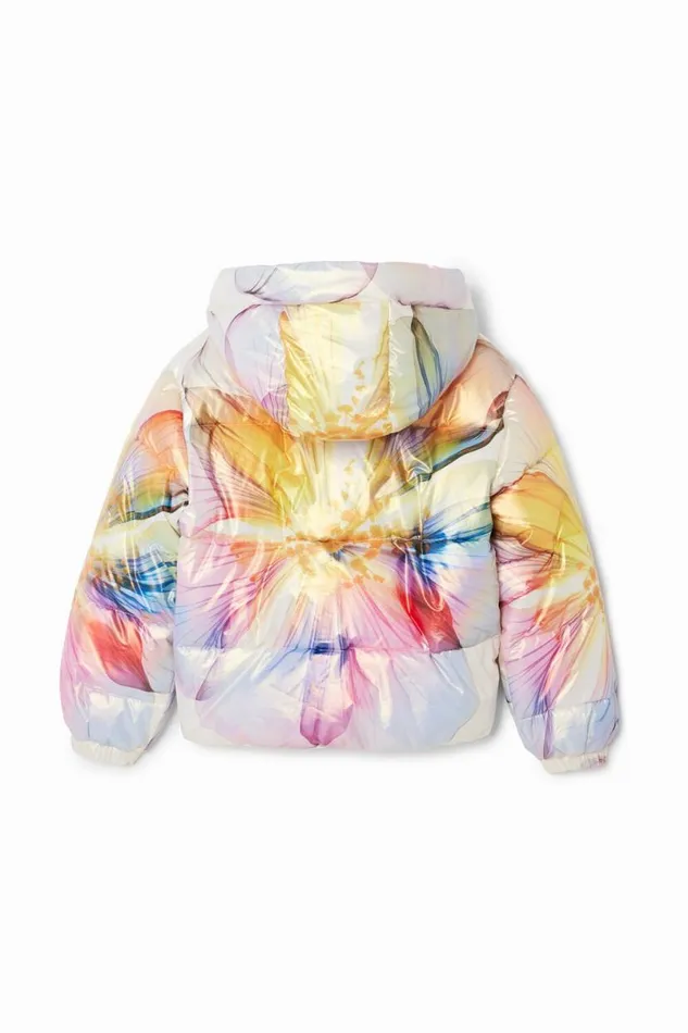 Kids Coats And Jackets Desigual Metallic Floral Coat