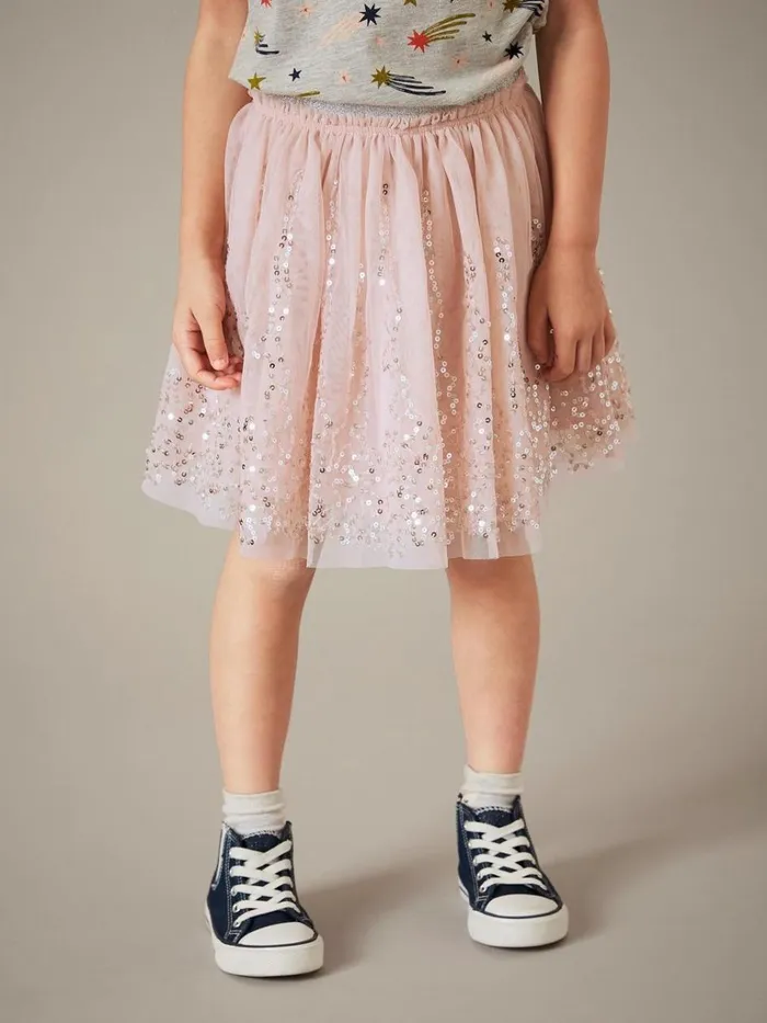 Kids DRESSES and SKIRTS White Stuff Fiona Tuelle Skirt Mid Pink