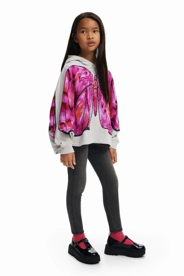 Kids Jumpers And Sweatshirts Desigual Butterfly Cape Sweatshirt