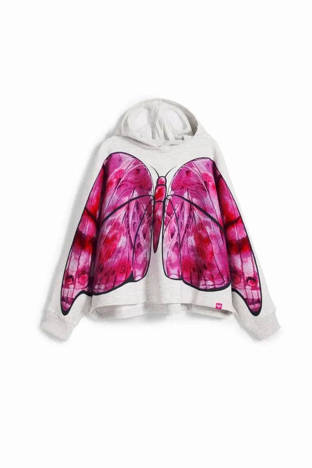 Kids Jumpers And Sweatshirts Desigual Butterfly Cape Sweatshirt