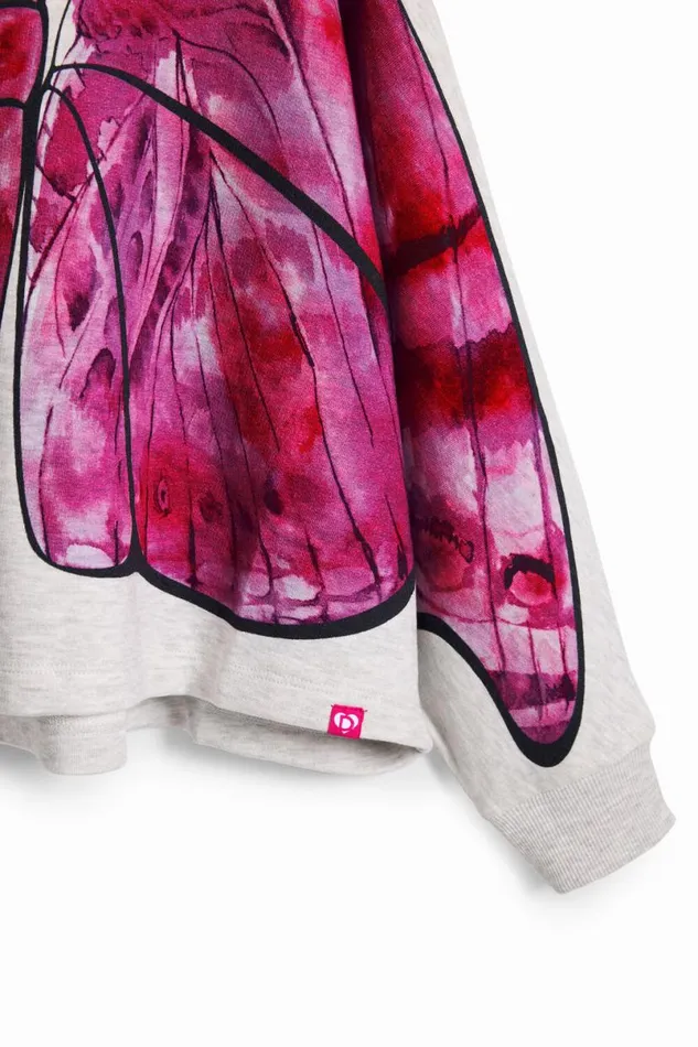 Kids Jumpers And Sweatshirts Desigual Butterfly Cape Sweatshirt