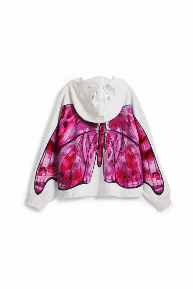 Kids Jumpers And Sweatshirts Desigual Butterfly Cape Sweatshirt