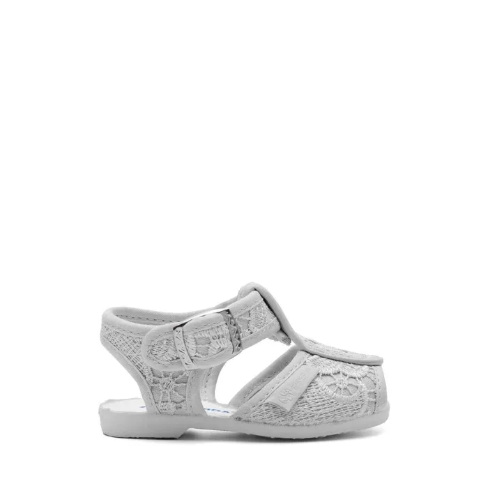 Kids Sandals Girl 1200macramej Sandal GREY SILVERFAVORIO Superga Sandals