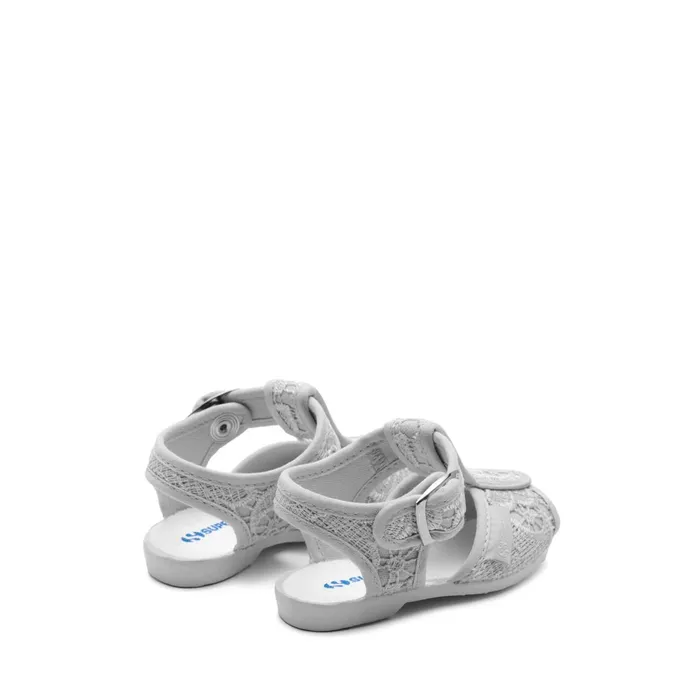 Kids Sandals Girl 1200macramej Sandal GREY SILVERFAVORIO Superga Sandals