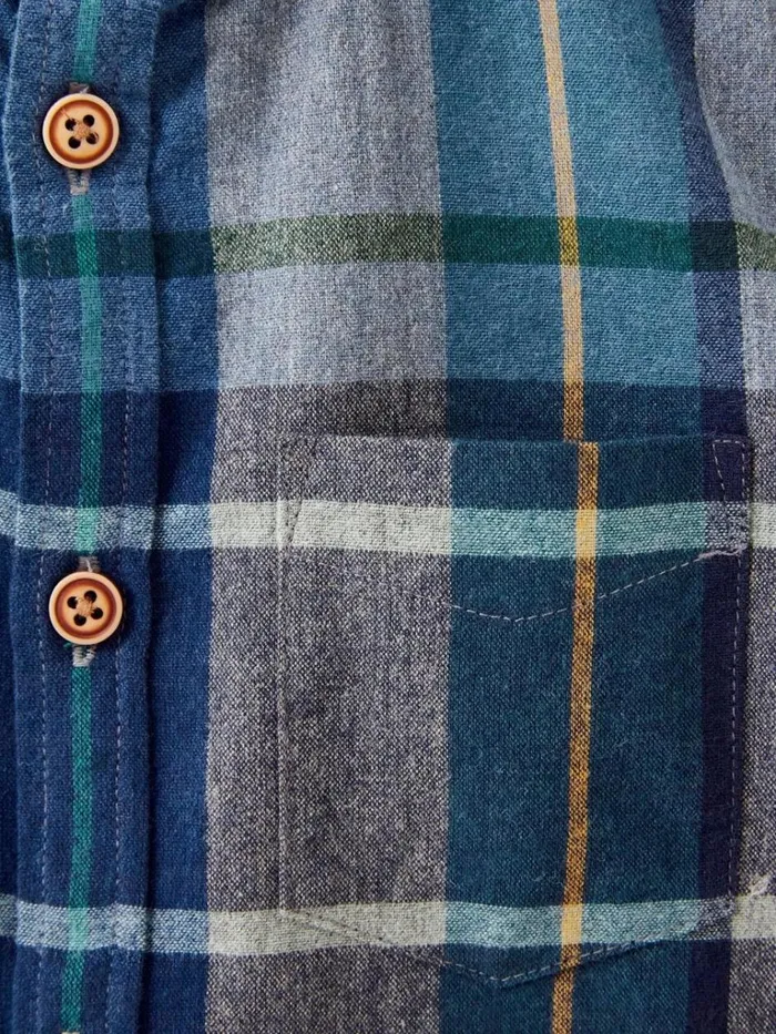 Kids SHIRTS White Stuff Checked Flannel Shirt Blue Multi