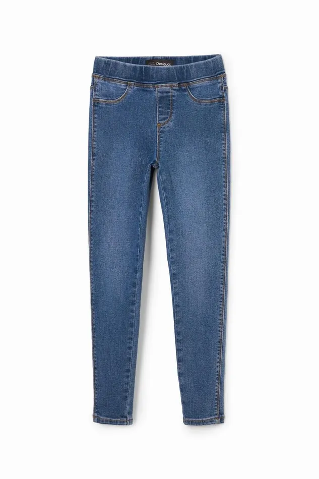 Kids Skirts And Trousers Desigual Elastic Denim Leggings