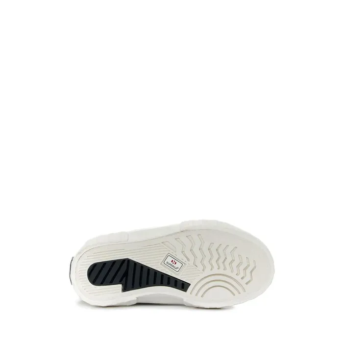 Kids Sneakers Kid Unisex 2696 KIDS STRIPE SUEDE Mid Cut BLUE GREY DKFAVORIO Superga High Top