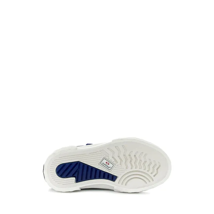 Kids Sneakers Kid Unisex 2696 KIDS STRIPE SUEDE Mid Cut BLUE ROYALFAVORIO Superga High Top